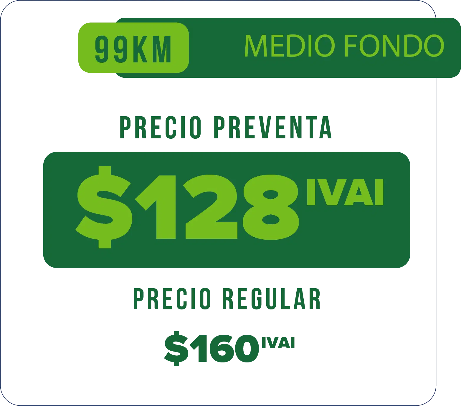 Precio Medio Fondo 99km